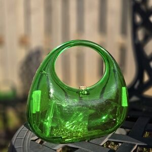 Green Transparent Handbag